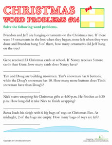 Christmas Word Problems #14