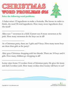 Christmas Word Problems #16