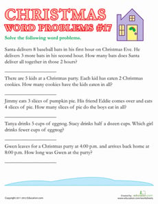 Christmas Word Problems #17