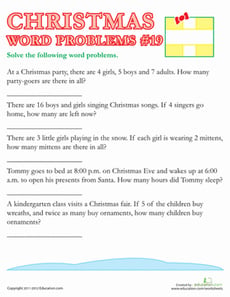 Christmas Word Problems #19