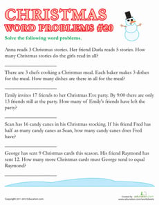 Christmas Word Problems #20