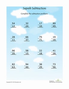 Practice Double-Digit Subtraction