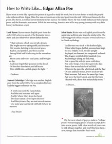 How to Write Like Edgar Allan Poe