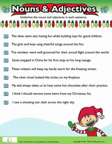 Christmas Nouns and Adjectives #10