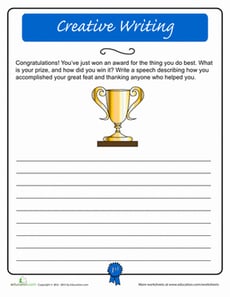 Creative Writing: Acceptance Speech