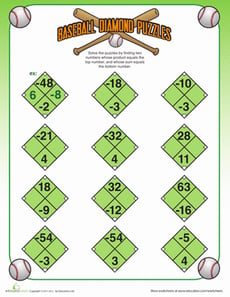 Baseball Diamond Puzzles #3