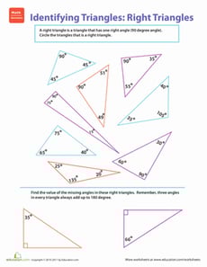 Identifying Triangles: Right Triangles