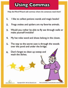 Using Commas in a List