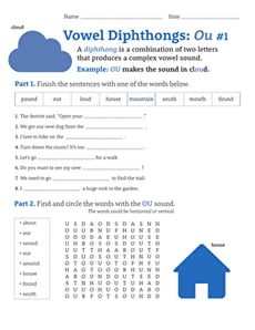 Vowel Diphthongs: OU #1