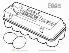 Eggs Coloring Page