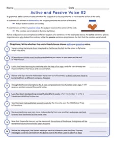 Active and Passive Voice #2