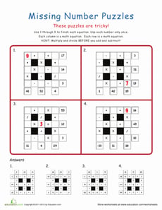 Math Puzzles: Intermediate