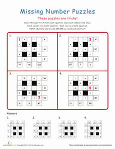 Math Mania Puzzles