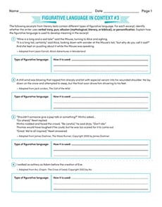 Figurative Language in Context #3