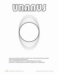Uranus Coloring Page