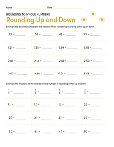 Rounding to Whole Numbers