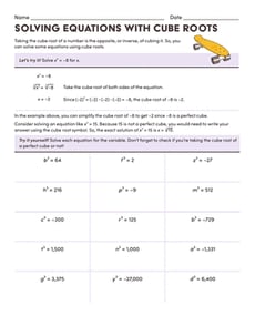 Solving Equations With Cube Roots