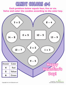 Valentine's Day Math Facts #4