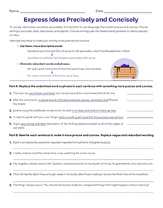Express Ideas Precisely and Concisely