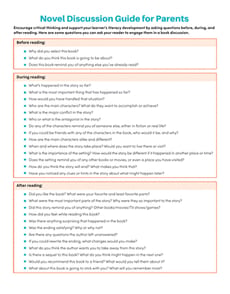 Novel Discussion Guide for Parents