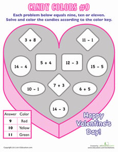 Valentine's Day Math Facts #9