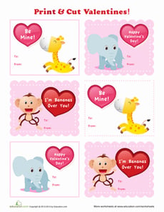 Print-and-Cut Valentines
