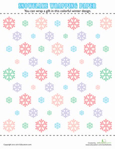 Snowflake Wrapping Paper