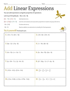 Add Linear Expressions