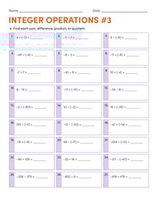 Integer Operations #3