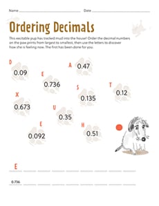 Ordering Decimals
