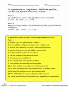 Hyphenated Adjectives