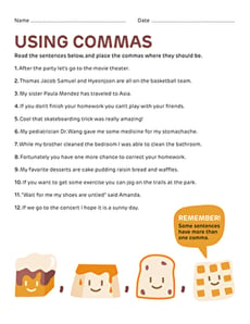 Using Commas
