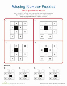 Fun Fun Math Puzzles