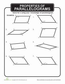 Properties of Parallelograms
