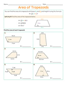 Area of Trapezoids