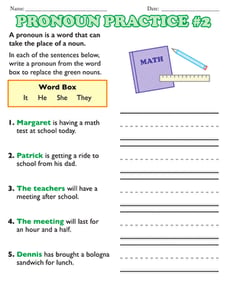 Pronoun Practice #2