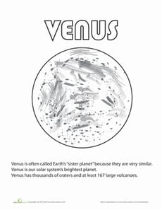 Venus Coloring Page