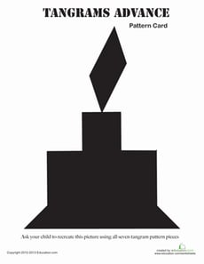 Tangram Candle