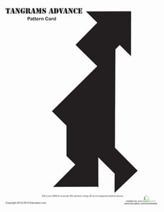 Tangram Hat Man