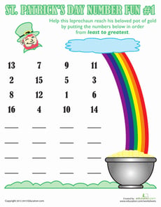 St. Patrick's Day Number Fun #1