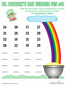 St. Patrick's Day Number Fun #2