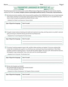 Figurative Language in Context #2