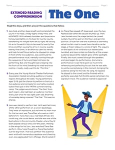 Extended Reading Comprehension: The One