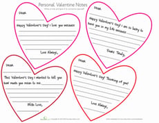 Valentine Love Notes