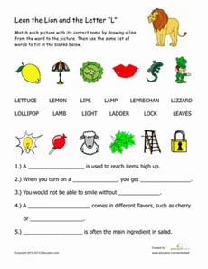 Words That Begin with "L"