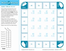 Math-Go-Round: Addition (Easy)