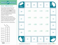Math-Go-Round: Division (Easy)