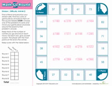 Math-Go-Round: Division (Hard)