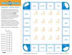 Math-Go-Round: Hard