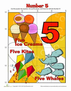 Number "Five" Puzzle